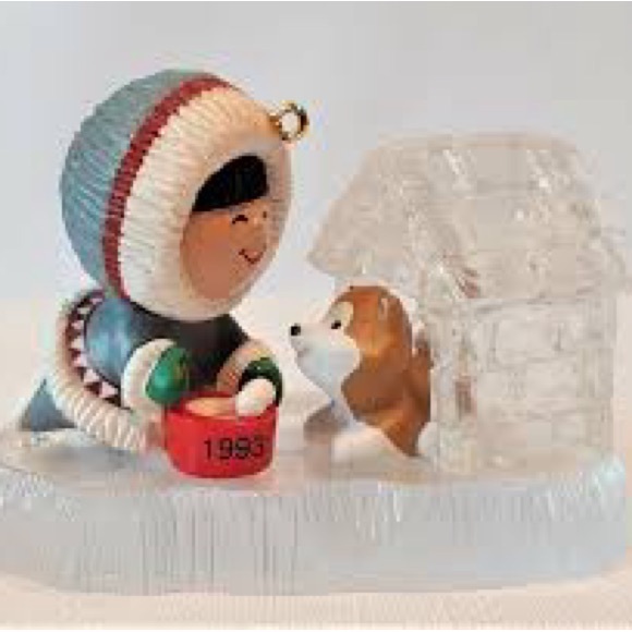 1993 FROSTY FRIENDS HALLMARK CHRISTMAS ORNAMENT NIB - Picture 2 of 2